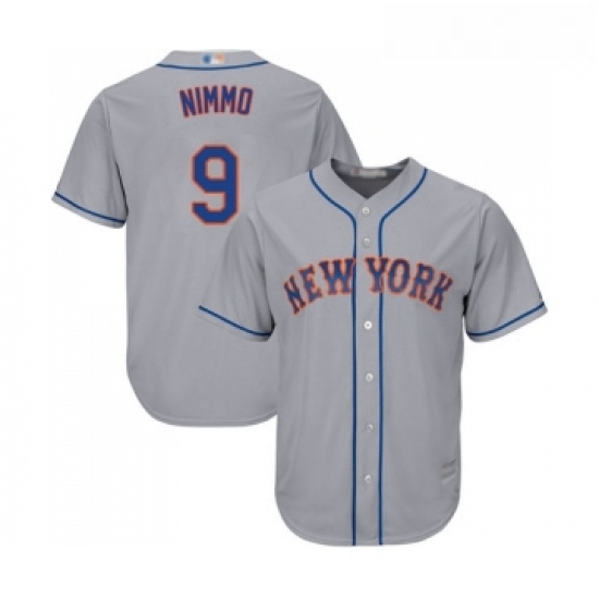 Youth New York Mets 9 Brandon Nimmo Authentic Grey Road Cool Base Baseball Jersey Youth New York Mets 9 Brandon Nimmo Authentic Grey Road Cool Base Baseball Jersey