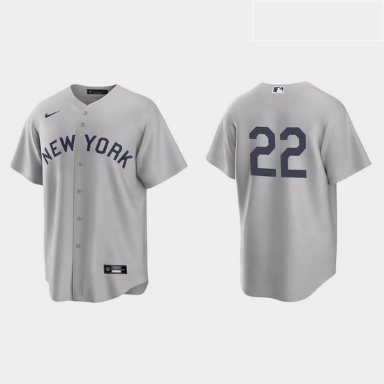 Men New York Yankees 22 Greg Allen Men Nike Gray 2021 Field of Dreams Game MLB Jersey Men New York Yankees 22 Greg Allen Men Nike Gray 2021 Field of Dreams Game MLB Jersey
