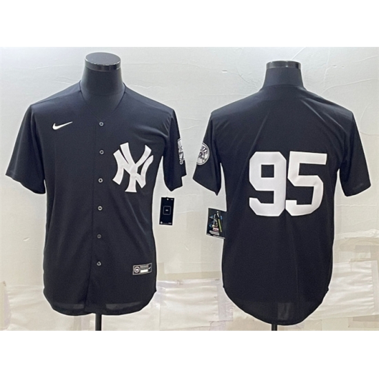 Men New York Yankees 95 Oswaldo Cabrera Black Stitched Jersey Men New York Yankees 95 Oswaldo Cabrera Black Stitched Jersey