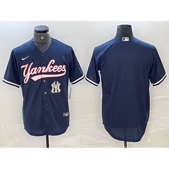 Men New York Yankees Big LOGO Navy Cool Base Stitched Baseball Jersey 12 Men New York Yankees Big LOGO Navy Cool Base Stitched Baseball Jersey 12