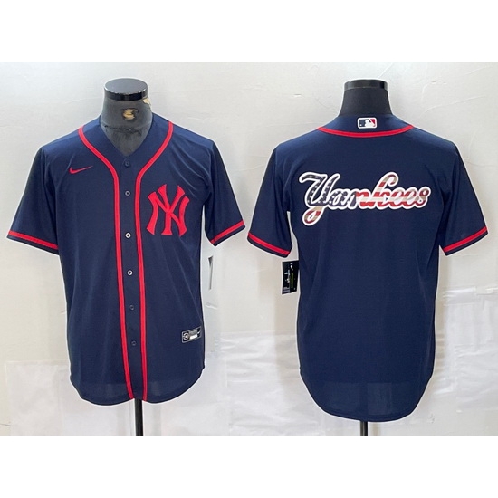Men New York Yankees Big LOGO Navy Cool Base Stitched Baseball Jersey 20 Men New York Yankees Big LOGO Navy Cool Base Stitched Baseball Jersey 20