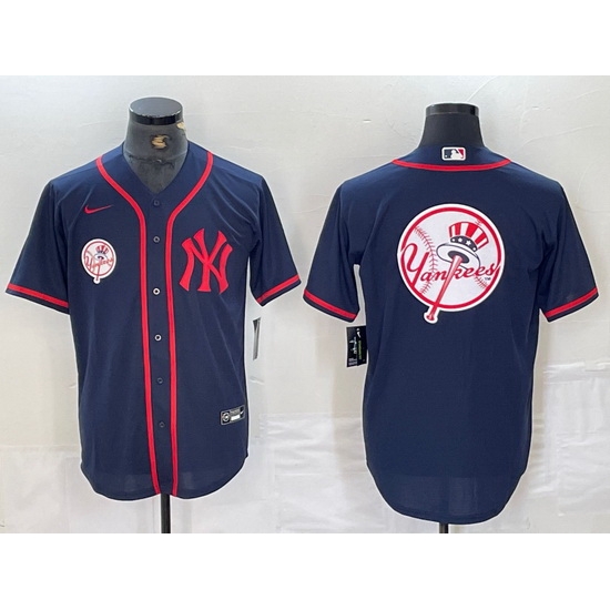 Men New York Yankees Big LOGO Navy Cool Base Stitched Baseball Jersey 8 Men New York Yankees Big LOGO Navy Cool Base Stitched Baseball Jersey 8