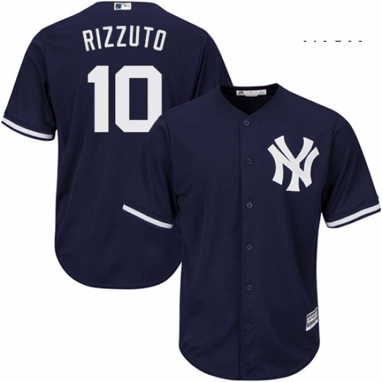 Mens Majestic New York Yankees 10 Phil Rizzuto Replica Navy Blue Alternate MLB Jersey Mens Majestic New York Yankees 10 Phil Rizzuto Replica Navy Blue Alternate MLB Jersey