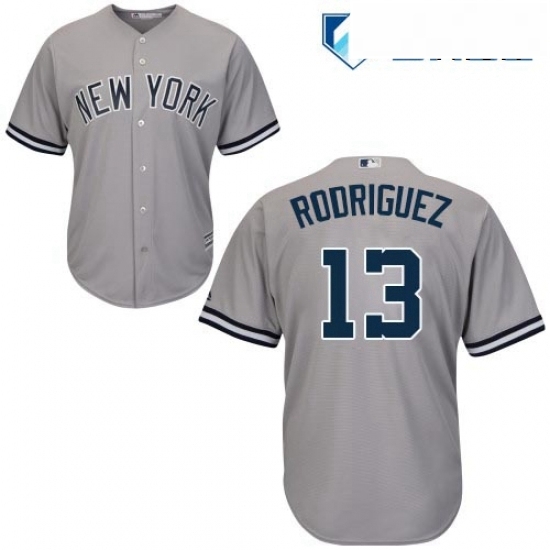 Mens Majestic New York Yankees 13 Alex Rodriguez Replica Grey Road MLB Jersey Mens Majestic New York Yankees 13 Alex Rodriguez Replica Grey Road MLB Jersey