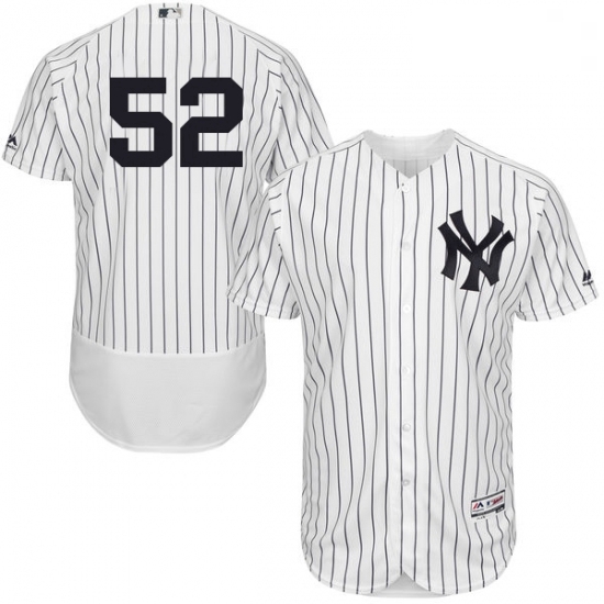 Mens Majestic New York Yankees 52 CC Sabathia White Home Flex Base Authentic Collection MLB Jersey Mens Majestic New York Yankees 52 CC Sabathia White Home Flex Base Authentic Collection MLB Jersey