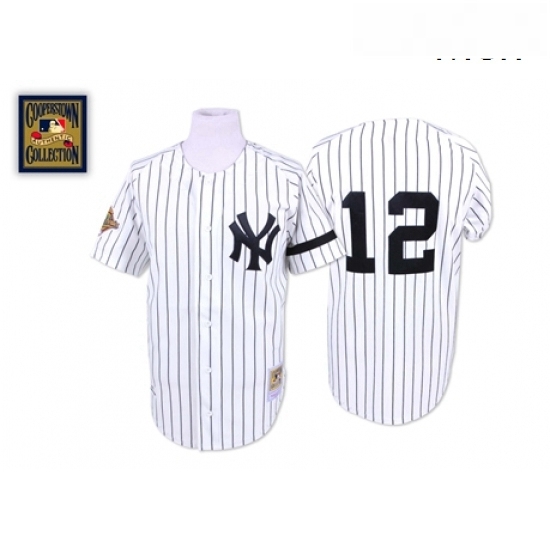 Mens Mitchell and Ness New York Yankees 12 Wade Boggs Replica White Throwback MLB Jersey Mens Mitchell and Ness New York Yankees 12 Wade Boggs Replica White Throwback MLB Jersey
