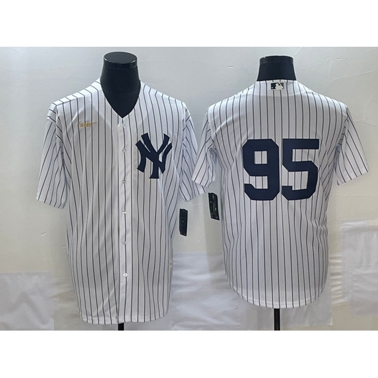 Men's New York Yankees #95 Oswaldo Cabrera White No Name Throwback Stitched MLB Cool Base Nike Jersey Men's New York Yankees #95 Oswaldo Cabrera White No Name Throwback Stitched MLB Cool Base Nike Jersey