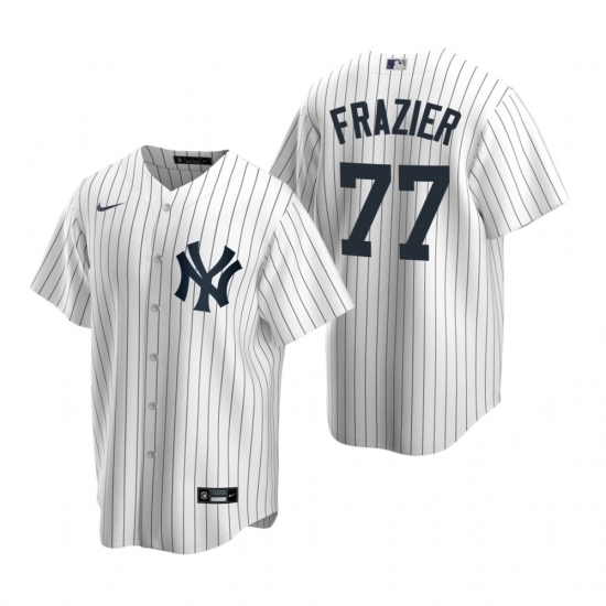 Mens Nike New York Yankees 77 Clint Frazier White Home Stitched Baseball Jersey Mens Nike New York Yankees 77 Clint Frazier White Home Stitched Baseball Jersey