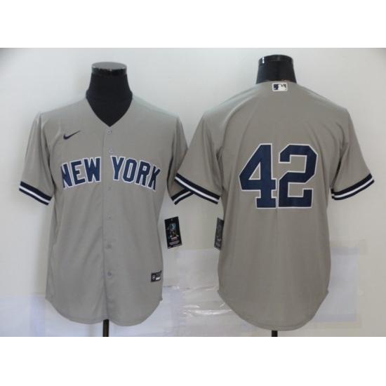 Yankees 42 Mariano Rivera Gray Nike Cool Base Jersey Yankees 42 Mariano Rivera Gray Nike Cool Base Jersey