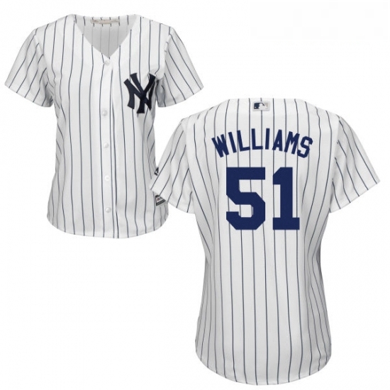 Womens Majestic New York Yankees 51 Bernie Williams Authentic White Home MLB Jersey Womens Majestic New York Yankees 51 Bernie Williams Authentic White Home MLB Jersey