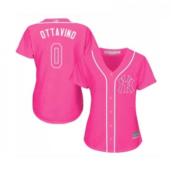 Womens New York Yankees 0 Adam Ottavino Authentic Pink Fashion Cool Base Baseball Jersey Womens New York Yankees 0 Adam Ottavino Authentic Pink Fashion Cool Base Baseball Jersey