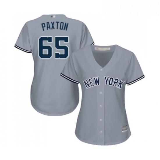 Womens New York Yankees 65 James Paxton Authentic Grey Road Baseball Jersey Womens New York Yankees 65 James Paxton Authentic Grey Road Baseball Jersey