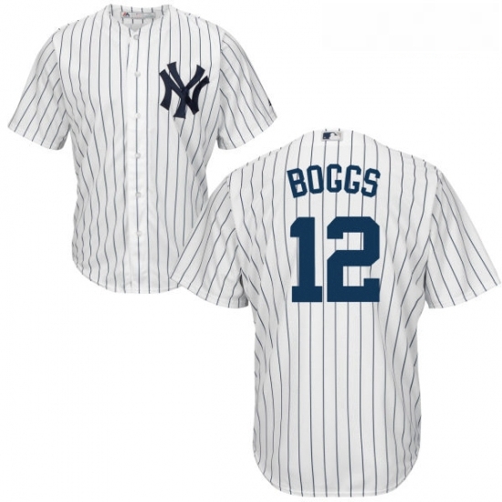 Youth Majestic New York Yankees 12 Wade Boggs Replica White Home MLB Jersey Youth Majestic New York Yankees 12 Wade Boggs Replica White Home MLB Jersey
