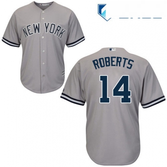 Youth Majestic New York Yankees 14 Brian Roberts Replica Grey Road MLB Jersey Youth Majestic New York Yankees 14 Brian Roberts Replica Grey Road MLB Jersey