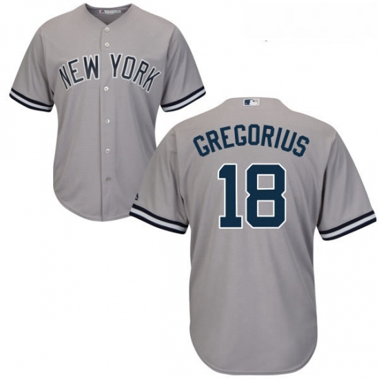 Youth Majestic New York Yankees 18 Didi Gregorius Authentic Grey Road MLB Jersey Youth Majestic New York Yankees 18 Didi Gregorius Authentic Grey Road MLB Jersey
