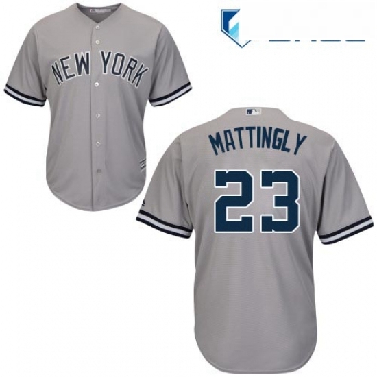 Youth Majestic New York Yankees 23 Don Mattingly Replica Grey Road MLB Jersey Youth Majestic New York Yankees 23 Don Mattingly Replica Grey Road MLB Jersey