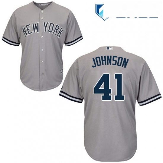 Youth Majestic New York Yankees 41 Randy Johnson Authentic Grey Road MLB Jersey Youth Majestic New York Yankees 41 Randy Johnson Authentic Grey Road MLB Jersey