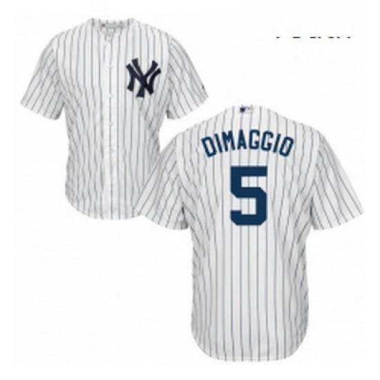 Youth Majestic New York Yankees 5 Joe DiMaggio Replica White Home MLB Jersey Youth Majestic New York Yankees 5 Joe DiMaggio Replica White Home MLB Jersey