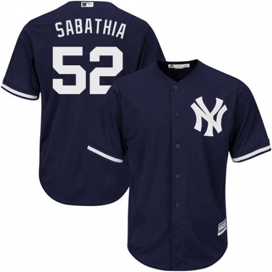 Youth Majestic New York Yankees 52 CC Sabathia Replica Navy Blue Alternate MLB Jersey Youth Majestic New York Yankees 52 CC Sabathia Replica Navy Blue Alternate MLB Jersey