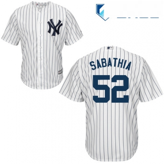 Youth Majestic New York Yankees 52 CC Sabathia Replica White Home MLB Jersey Youth Majestic New York Yankees 52 CC Sabathia Replica White Home MLB Jersey