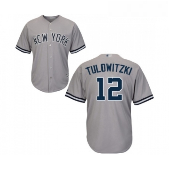 Youth New York Yankees 12 Troy Tulowitzki Authentic Grey Road Baseball Jersey Youth New York Yankees 12 Troy Tulowitzki Authentic Grey Road Baseball Jersey