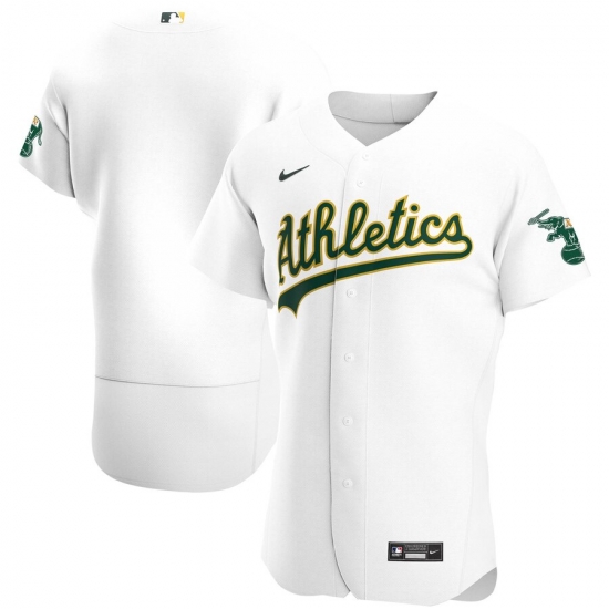 Men Oakland Athletics Men Nike White Home 2020 Flex Base Official Team MLB Jersey Men Oakland Athletics Men Nike White Home 2020 Flex Base Official Team MLB Jersey
