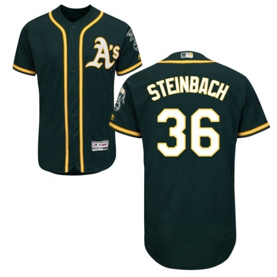 Mens Majestic Oakland Athletics 36 Terry Steinbach Green Alternate Flex Base Authentic Collection MLB Jersey Mens Majestic Oakland Athletics 36 Terry Steinbach Green Alternate Flex Base Authentic Collection MLB Jersey