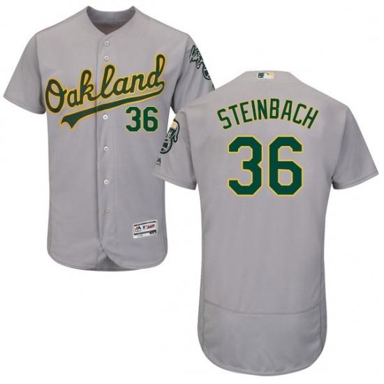 Mens Majestic Oakland Athletics 36 Terry Steinbach Grey Road Flex Base Authentic Collection MLB Jersey Mens Majestic Oakland Athletics 36 Terry Steinbach Grey Road Flex Base Authentic Collection MLB Jersey