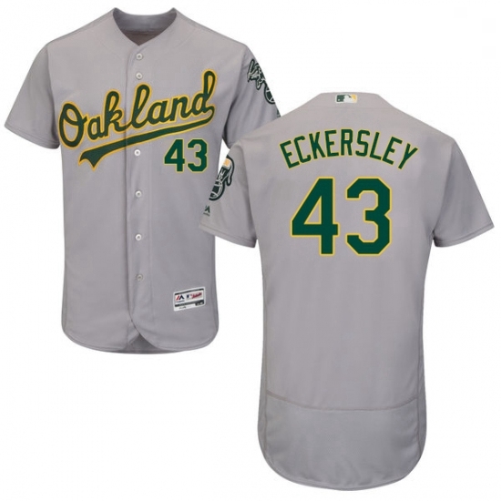 Mens Majestic Oakland Athletics 43 Dennis Eckersley Grey Road Flex Base Authentic Collection MLB Jersey Mens Majestic Oakland Athletics 43 Dennis Eckersley Grey Road Flex Base Authentic Collection MLB Jersey