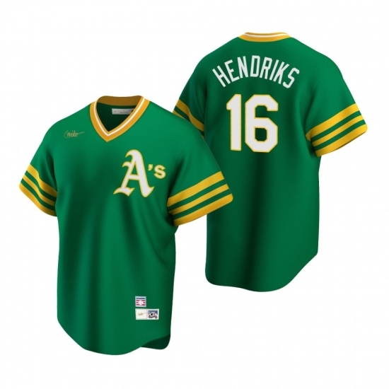 Mens Nike Oakland Athletics 16 Liam Hendriks Kelly Green Cooperstown Collection Road Stitched Baseball Jersey Mens Nike Oakland Athletics 16 Liam Hendriks Kelly Green Cooperstown Collection Road Stitched Baseball Jersey
