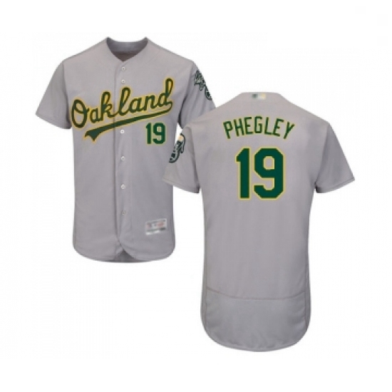 Mens Oakland Athletics 19 Josh Phegley Grey Road Flex Base Authentic Collection Baseball Jersey Mens Oakland Athletics 19 Josh Phegley Grey Road Flex Base Authentic Collection Baseball Jersey