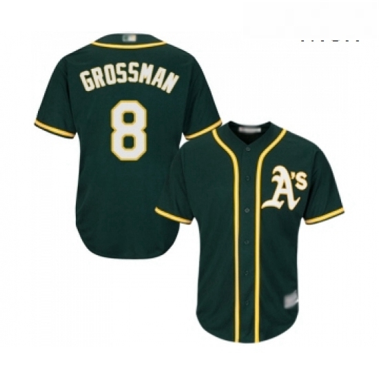 Mens Oakland Athletics 8 Robbie Grossman Replica Green Alternate 1 Cool Base Baseball Jersey Mens Oakland Athletics 8 Robbie Grossman Replica Green Alternate 1 Cool Base Baseball Jersey