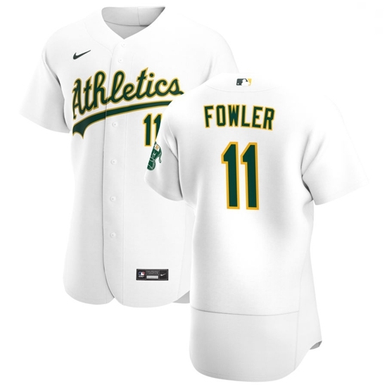 Oakland Athletics 11 Dustin Fowler Men Nike White Home 2020 Authentic Player MLB Jersey Oakland Athletics 11 Dustin Fowler Men Nike White Home 2020 Authentic Player MLB Jersey