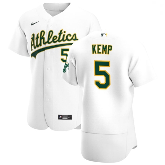 Oakland Athletics 5 Tony Kemp Men Nike White Home 2020 Authentic Player MLB Jersey Oakland Athletics 5 Tony Kemp Men Nike White Home 2020 Authentic Player MLB Jersey