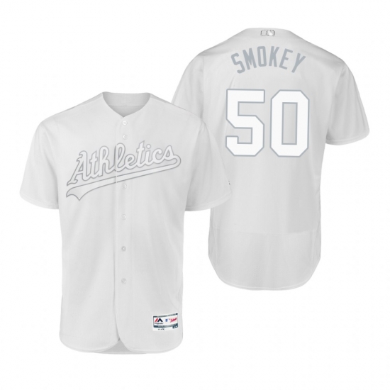 Oakland Athletics Mike Fiers Smokey White 2019 Players Weekend MLB Jersey Oakland Athletics Mike Fiers Smokey White 2019 Players Weekend MLB Jersey