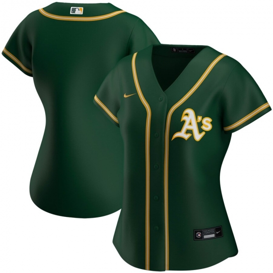 Oakland Athletics Nike Women Alternate 2020 MLB Team Jersey Green Oakland Athletics Nike Women Alternate 2020 MLB Team Jersey Green