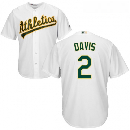 Youth Majestic Oakland Athletics 2 Khris Davis Authentic White Home Cool Base MLB Jersey Youth Majestic Oakland Athletics 2 Khris Davis Authentic White Home Cool Base MLB Jersey