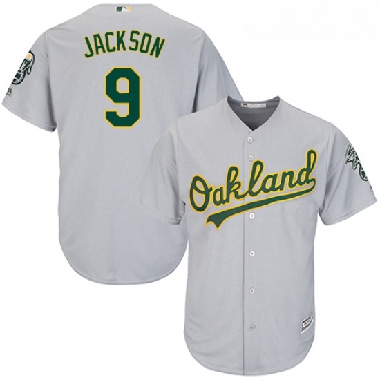 Youth Majestic Oakland Athletics 9 Reggie Jackson Authentic Grey Road Cool Base MLB Jersey Youth Majestic Oakland Athletics 9 Reggie Jackson Authentic Grey Road Cool Base MLB Jersey