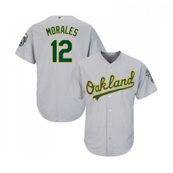 Youth Oakland Athletics 12 Kendrys Morales Replica Grey Road Cool Base Baseball Jersey Youth Oakland Athletics 12 Kendrys Morales Replica Grey Road Cool Base Baseball Jersey