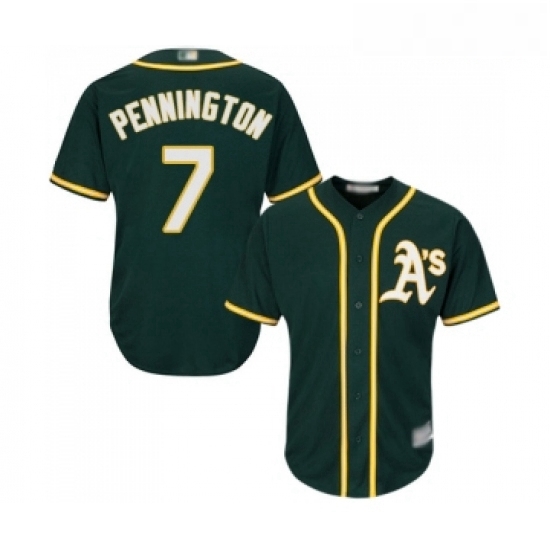 Youth Oakland Athletics 7 Cliff Pennington Replica Green Alternate 1 Cool Base Baseball Jersey Youth Oakland Athletics 7 Cliff Pennington Replica Green Alternate 1 Cool Base Baseball Jersey