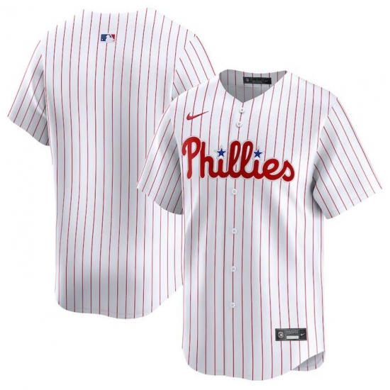 Men Philadelphia Phillies Blank White Home Limited Stitched Jersey Men Philadelphia Phillies Blank White Home Limited Stitched Jersey