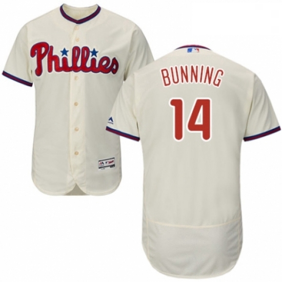 Mens Majestic Philadelphia Phillies 14 Jim Bunning Cream Alternate Flex Base Authentic Collection MLB Jersey Mens Majestic Philadelphia Phillies 14 Jim Bunning Cream Alternate Flex Base Authentic Collection MLB Jersey