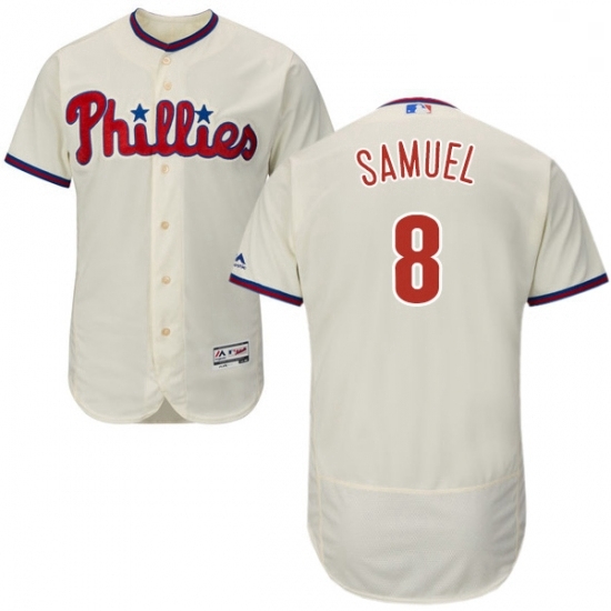 Mens Majestic Philadelphia Phillies 8 Juan Samuel Cream Alternate Flex Base Authentic Collection MLB Jersey Mens Majestic Philadelphia Phillies 8 Juan Samuel Cream Alternate Flex Base Authentic Collection MLB Jersey