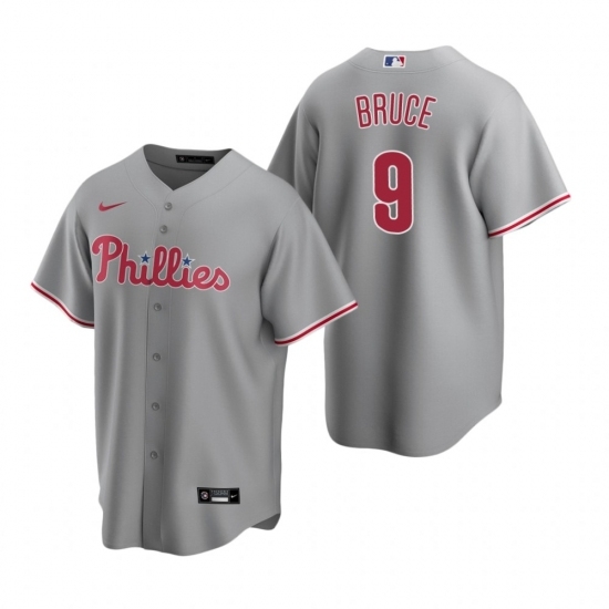 Mens Nike Philadelphia Phillies 9 Jay Bruce Gray Road Stitched Baseball Jersey Mens Nike Philadelphia Phillies 9 Jay Bruce Gray Road Stitched Baseball Jersey