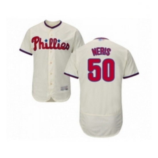 Mens Philadelphia Phillies 50 Hector Neris Cream Alternate Flex Base Authentic Collection Baseball Jersey Mens Philadelphia Phillies 50 Hector Neris Cream Alternate Flex Base Authentic Collection Baseball Jersey