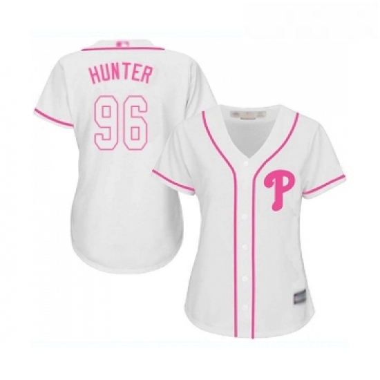 Womens Philadelphia Phillies 96 Tommy Hunter Replica White Fashion Cool Base Baseball Jersey Womens Philadelphia Phillies 96 Tommy Hunter Replica White Fashion Cool Base Baseball Jersey