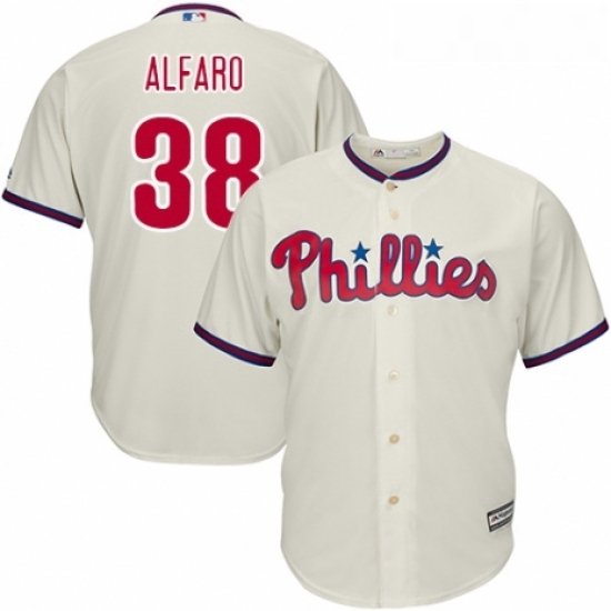 Youth Majestic Philadelphia Phillies 38 Jorge Alfaro Replica Cream Alternate Cool Base MLB Jersey Youth Majestic Philadelphia Phillies 38 Jorge Alfaro Replica Cream Alternate Cool Base MLB Jersey