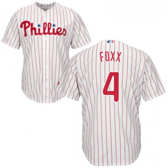 Youth Majestic Philadelphia Phillies 4 Jimmy Foxx Authentic WhiteRed Strip Home Cool Base MLB Jersey Youth Majestic Philadelphia Phillies 4 Jimmy Foxx Authentic WhiteRed Strip Home Cool Base MLB Jersey