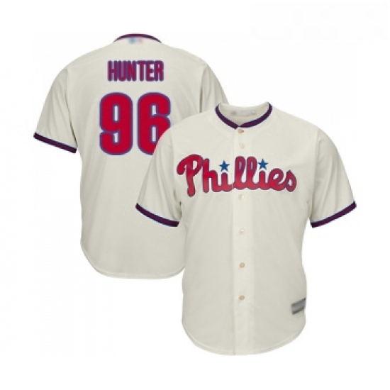 Youth Philadelphia Phillies 96 Tommy Hunter Replica Cream Alternate Cool Base Baseball Jersey Youth Philadelphia Phillies 96 Tommy Hunter Replica Cream Alternate Cool Base Baseball Jersey