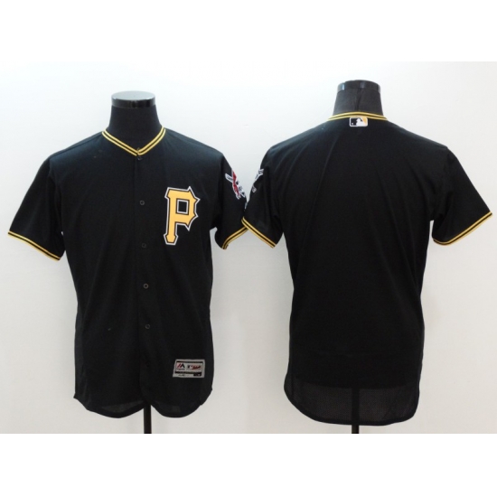 Men MLB Pittsburgh Pirates blank black Cool Base Jersey Men MLB Pittsburgh Pirates blank black Cool Base Jersey